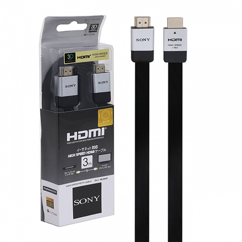 کابل تصویر HDMI فلت سونی متراژ 3 متر 4K